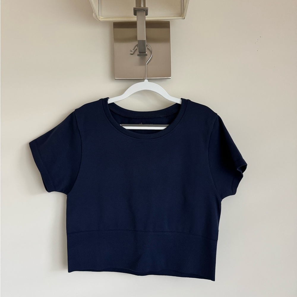 Aerie Navy Workout Top